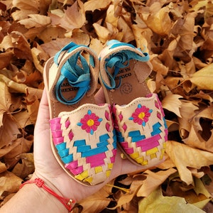 Isabela Lace Up Huaraches Sandal: Mexican Leather Baby & Toddler Shoes