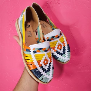 De colores huarache mexicano||Black sandals||Mexican huarache||Womens huarache sandals||Mexican shoes||Summer sandals||hand tooled sandals