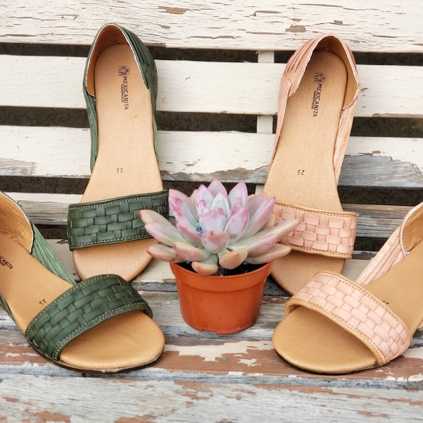 Handmade Leather Huarache Sandals: Mexican Open Toe Shoes, final sale