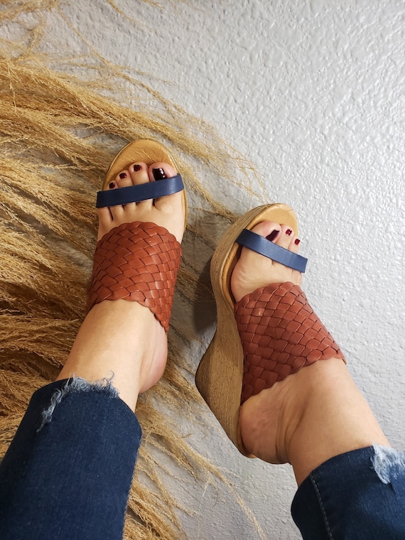 Sandali Con Zeppa Messicana In Pelle Per Donna Dp-167-1 All'ingrosso Per Il Tuo Negozio - Foto 2