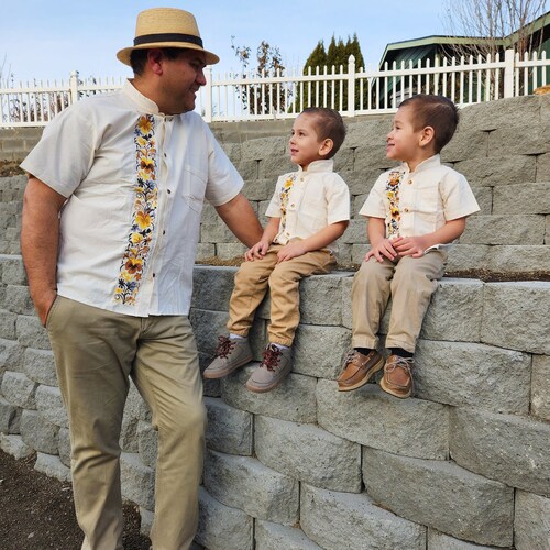 Dad and Son Matching Guayaberas// Mexican Guayaberas for Men - Etsy