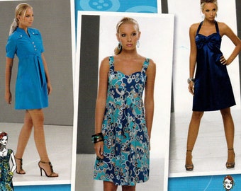 Simplicity 2694 Sewing Pattern, Misses' Dress with Bodice Variations 'Project Runway' Pattern, Size 4-12, ©2009, UNCUT