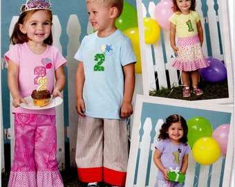 Simplicity 1906 Sewing Pattern ~ Toddlers' Skirt & Pants Pattern, Size 1/2 - 4, ©2012, UNCUT