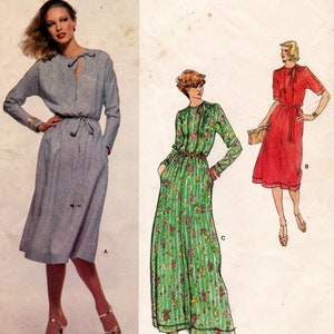 Vogue 1705 Vintage Sewing Pattern, Misses' Dress, Vogue American Designer, Teal Traina Sewing Pattern, Size 10, UNCUT