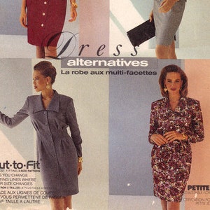 McCall&#39;s 5550 Vintage Sewing Pattern, Misses&#39; Dress ~ One or Two-Piece Dress Sewing Pattern Size, 10-14, ©1991, UNCUT