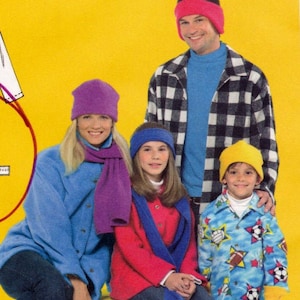 McCall&#39;s M4982 Sewing Pattern, Men&#39;s, Misses, Boys&#39; & Girls&#39; Shirt-Jacket, Scarf, Hat, Mittens and Dog Coat Pattern, One Size, ©2005, UNCUT