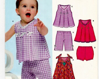 New Look 6716 Sewing Pattern, Babies' Dress, Panties and Pants Sewing Pattern, Size NB - L, ©2007, UNCUT