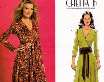 Butterick B4976 Sewing Pattern, Misses' Dress with Semi-fitted Bodice and Slightly Flared Skirt 'Chetta B' Easy Sewing Pattern, ©2007, UNCUT