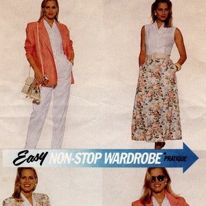 McCall&#39;s 6505 Vintage Sewing Pattern, Misses&#39; Wardrobe ~ Unlined Jacket, Top, Skirt, Pants & Shorts Pattern, Size 12-16, ©1993