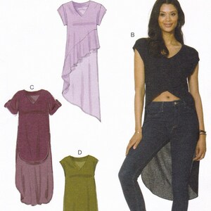 McCall&#39;s M7473 Sewing Pattern, Misses&#39; Tunics ~ Pullover Tunics with Sleeve & Hemline Variations, Size 6-14, ©2016, UNCUT