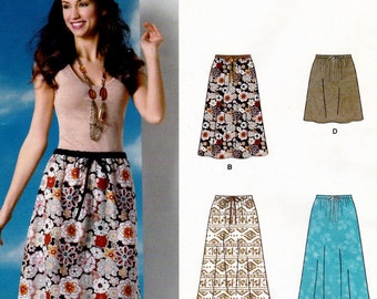 New Look 6054 Sewing Pattern, Misses' Set of Pull-On Skirts with Variations Easy Sewing Pattern, ©2011, ©2012