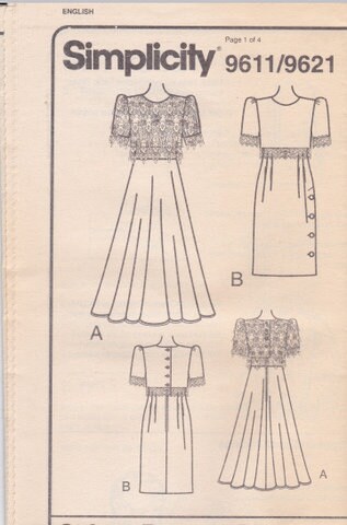 Simplicity 9611 Vintage Sewing Pattern Misses' Special - Etsy
