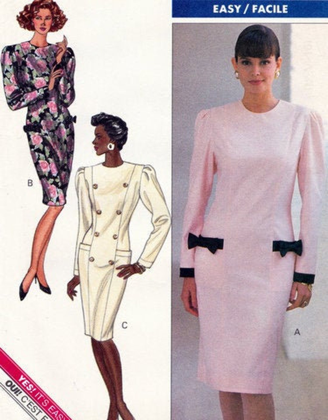 Butterick 4366 Vintage Sewing Pattern Misses'/miss Petite - Etsy