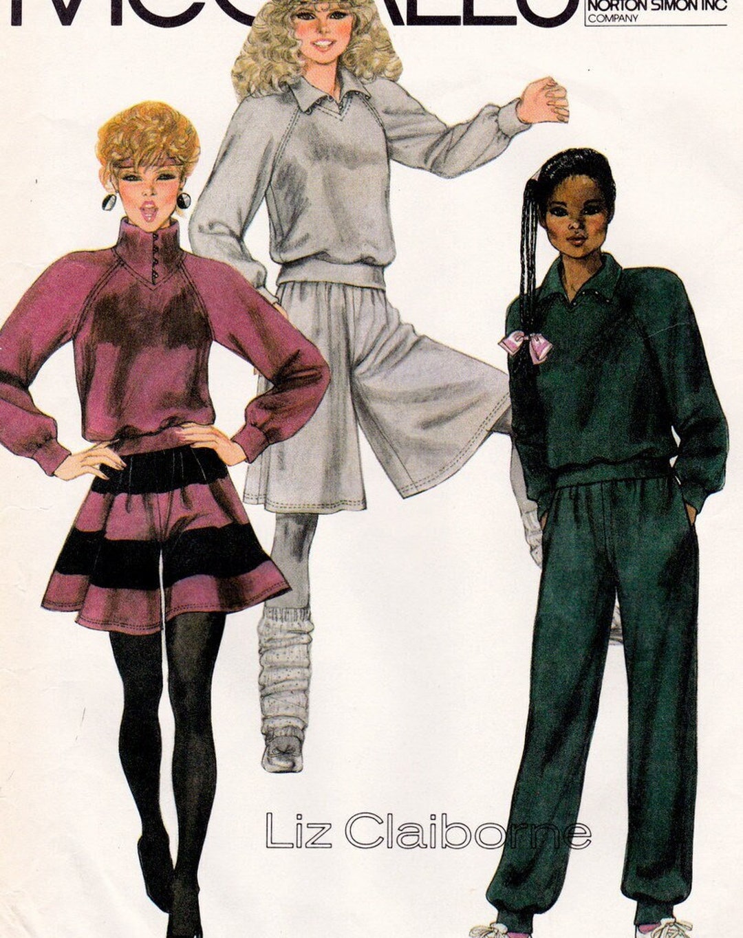 Mccall's 8167 Vintage Sewing Pattern, Misses' Top, Culottes & Pants for ...