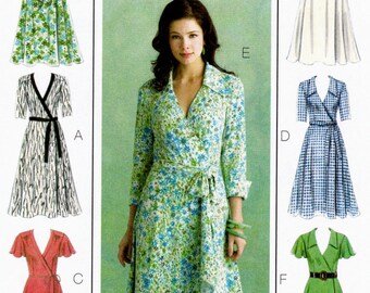 Butterick B5030 Sewing Pattern, Misses' Dress, Belt & Sash 'Six (6) Sew Easy' Dresses Sewing Pattern, Size 8-14, ©2007, UNCUT