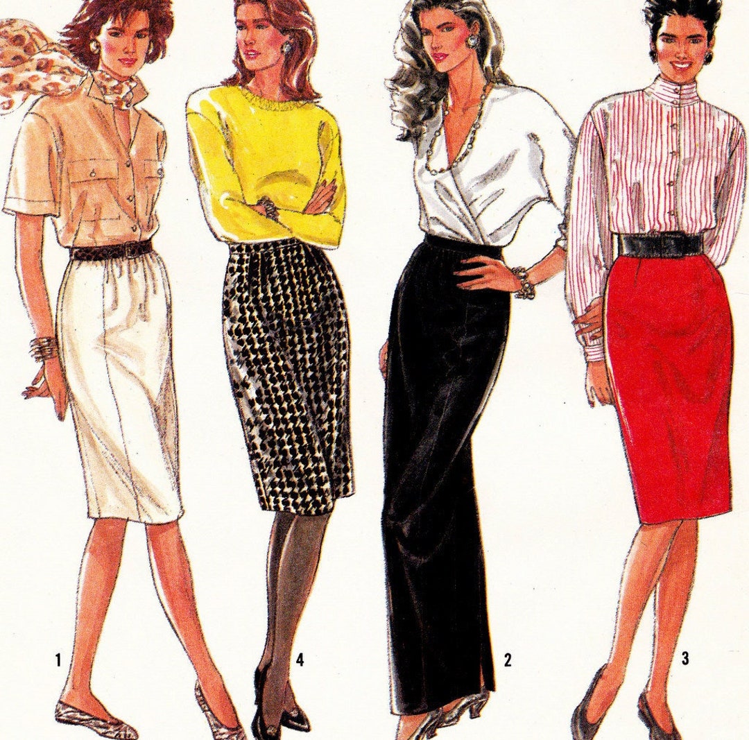 Simplicity 9784 Vintage Sewing Pattern, Misses' Skirts 'fuss Free Fit ...