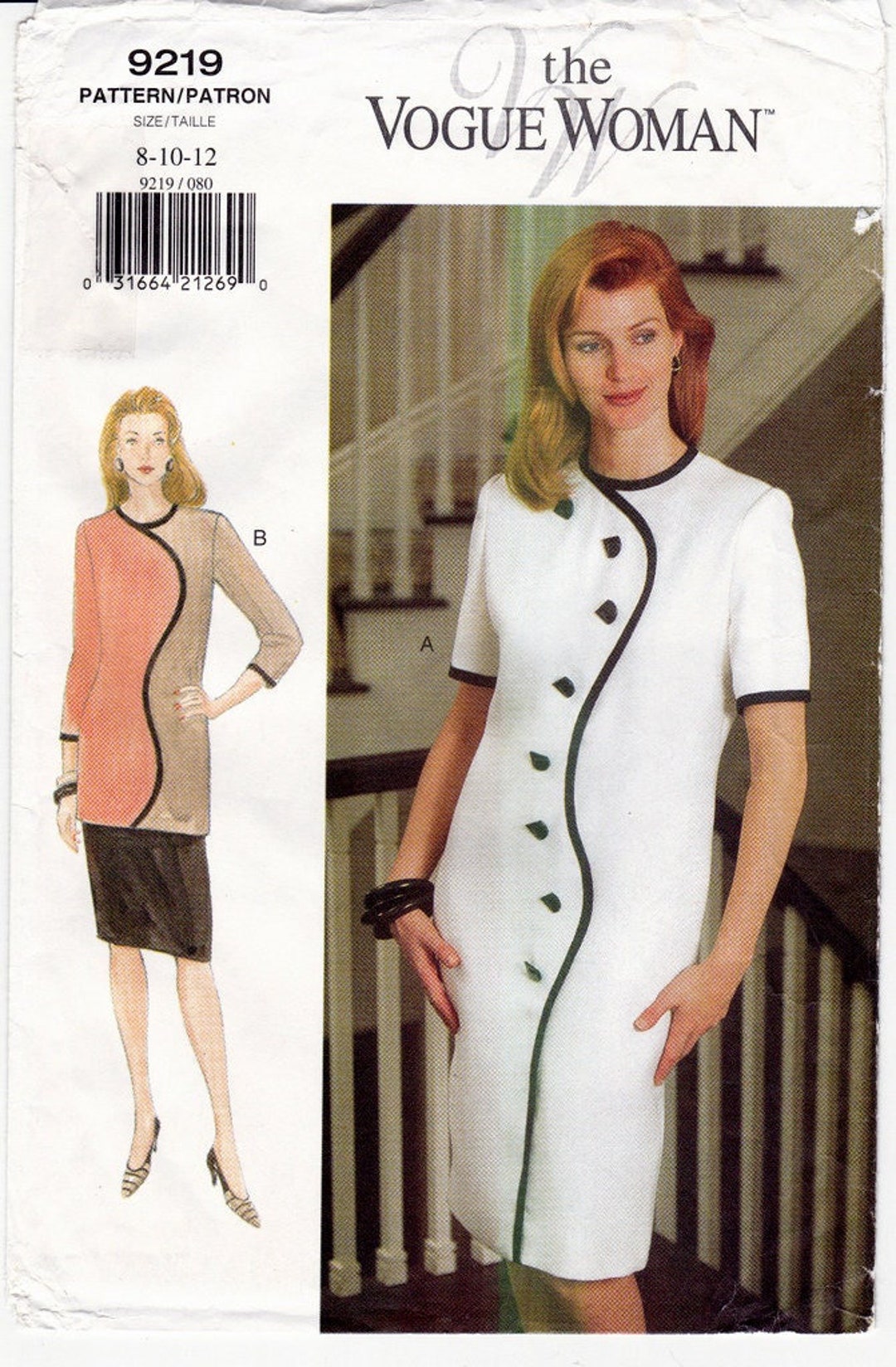 Vogue 9219 Vintage Sewing Pattern, Misses Dress, Tunic & Skirt 'the ...