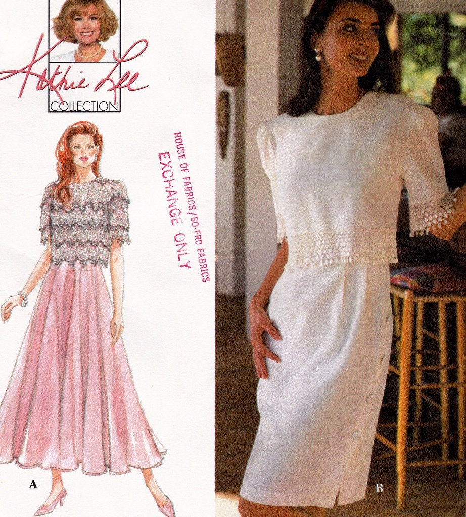 Jupe Droite Kathie Lee Collection – Beige Imprimé Animal – Taille L – Mi-longue