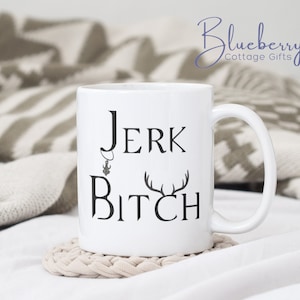 Jerk - Bitch - Sam & Dean Winchester Mug - SPN - SPN Gift Mug -  Supernatural fan mug - Sam and Dean Winchester quote