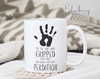 I'm the one who gripped you tight and raised you from Perdition - SPN - SPN Gift Mug -  Supernatural fan mug - Perdition - Castiel quote