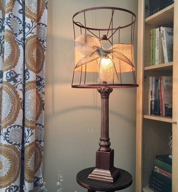 copper wire table lamp