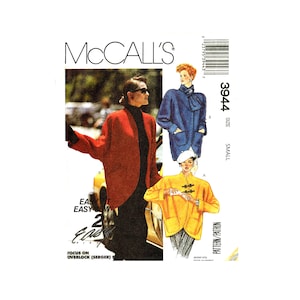 May include: McCall's sewing pattern for a jacket, size small. The pattern shows two different styles of jackets, one in red and one in yellow. The pattern is labeled "Easy Sew" and "Focus on Overlock (Serger)".