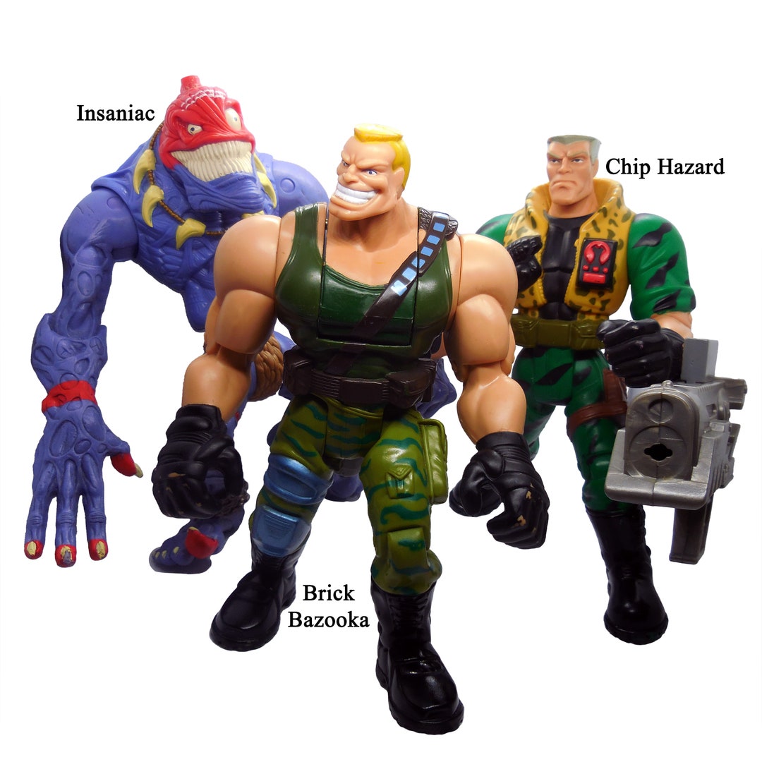 FIGURINE ARTICULÉE VINTAGE 1998 Hasbro Small Soldiers Brick Bazooka Commando Elite 6,5 pouces