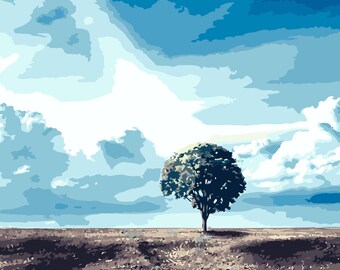 Scenic View Drawing Etsy Scenic View Drawing Etsy