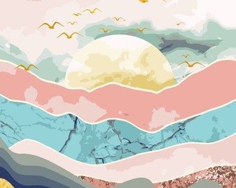 Scenic View Drawing Etsy Scenic View Drawing Etsy