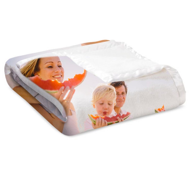 Custom Print Fleece Blanket Personalized Fleece Blanket Etsy