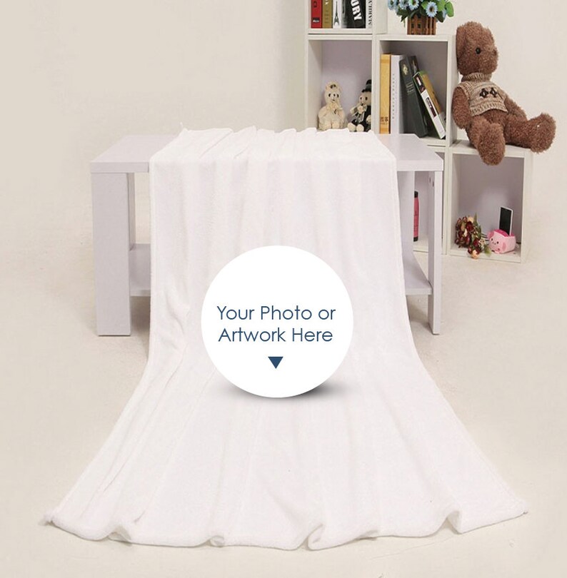 Custom Print Fleece Blanket Personalized Fleece Blanket Etsy