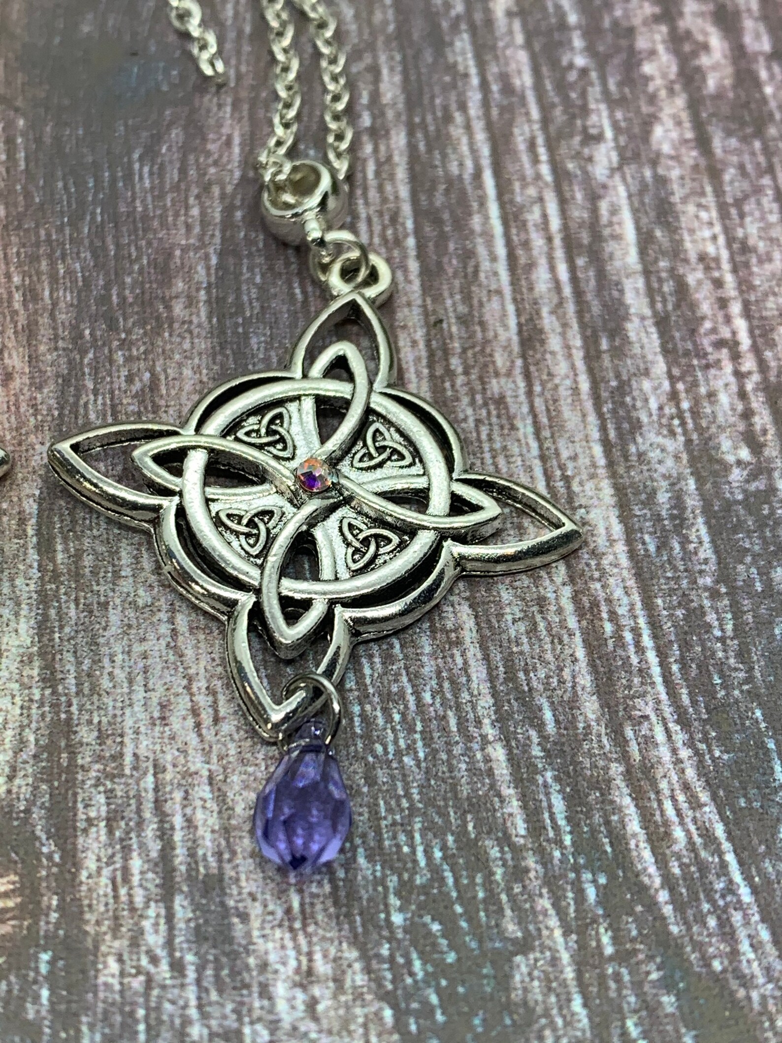 Celtic Knot Witch Jewelry Wiccan Necklace Wicca Necklace Pagan | Etsy