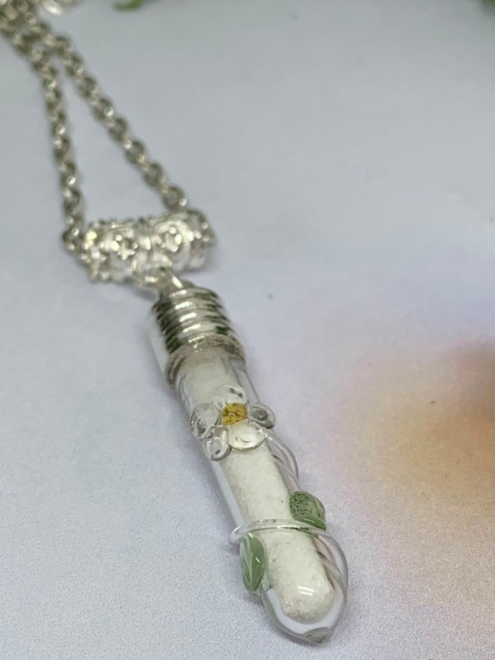 Sand Bottle Necklace Bottle Necklace Beach Necklace Glass Vial Etsy