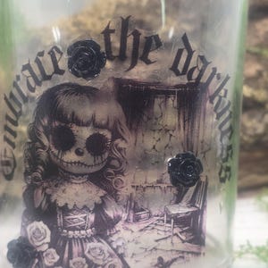 Dark Academia Decor Haunted Doll Trinket Gothic Decor Creepy Decor Goth Kitchen Storage Witchy altar Cursed Goods Aesthetic Horror Doll Art