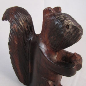 Desert Ironwood Squirrel  Handcarved Wood  Carving 4inch