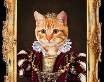 customizable cat portrait: the little marquise