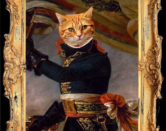 portrait de chat personnalisable ,  chat Bonaparte