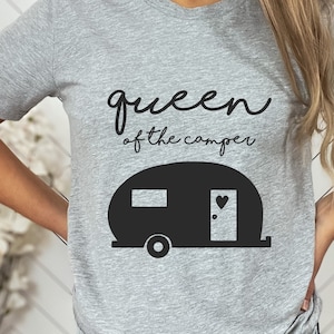 Queen Of The Camper Shirt: RV Camping Road Trip Tee