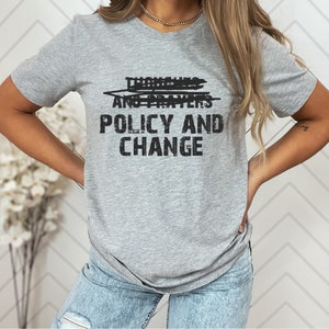 Thoughts And Prayers Policy And Change Shirt, equal rights Shirt, Social Justice, Black History Month, Anti Racism Shirt, Change Shirt