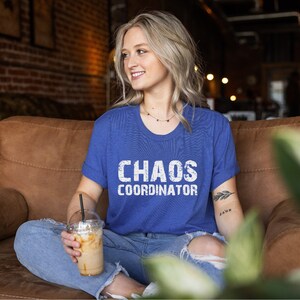 Daycare Teacher Tee, Chaos Coordinator Unisex Jersey Short Sleeve Tee