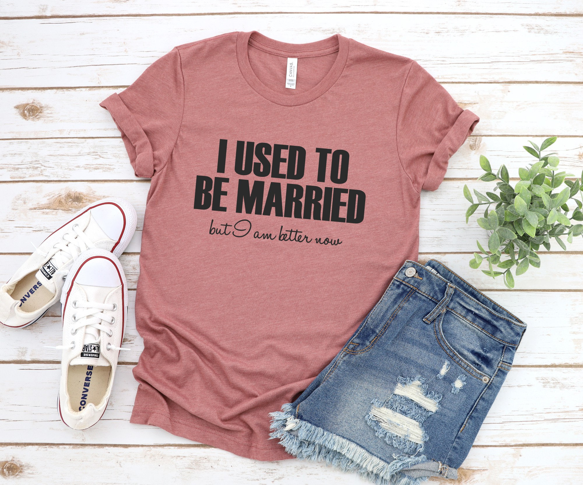Funny Divorce T-Shirt: I Used To Be Married, Better Now
