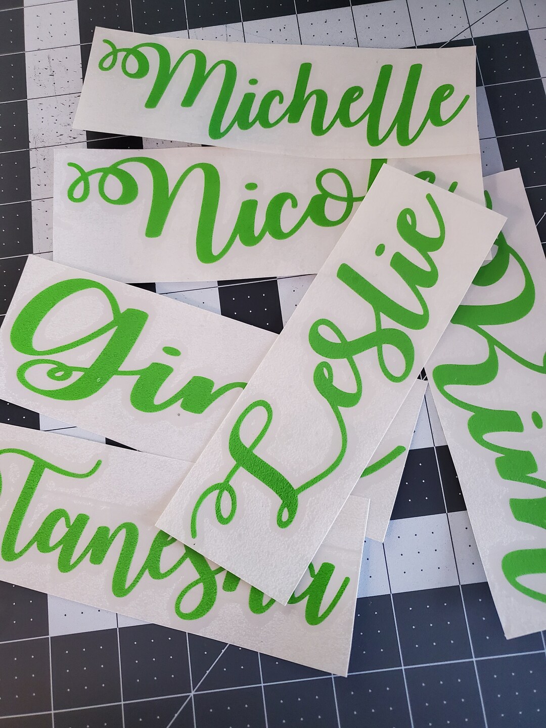 Name Decal Used for Labeling Any Hard Smooth Surface Such as Etsy