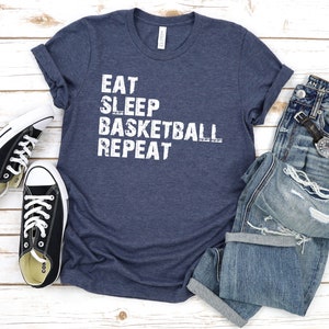 Eat, Sleep, Basketball, Repeat Unisex Jersey Short Sleeve Tee