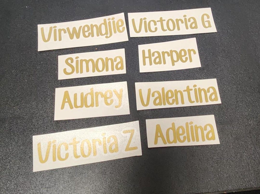 Custom Name Vinyl Decal | Personalized Sticker - Etsy