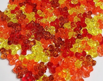 Harvest Tri Bead Mix, Beads, Acrylic Beads, Beads, Gifts for, TriBeads, Autumn