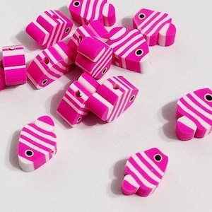 Fish Beads, Beads, Polymer Clay Beads