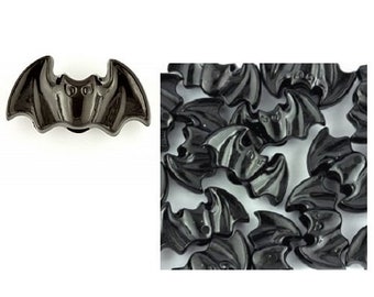 Bats, Bat Shaped Pony Beads, Halloween, Black, Black Bat, Kid Crafts, Spooky, Bat