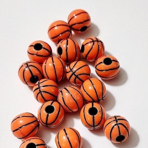 Basketball, Sports, Beads, Sport Beads, Basketball Beads, Team Sports,