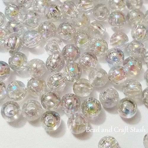 20 Perline Cechi A Stella Iridescenti AB – Per Gioielli E Craft, Blu 8-9 Mm