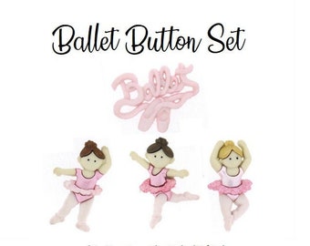 DANCERS ~ Sewing ~ Scrap JESSE JAMES BUTTONS DRESS IT UP LITTLE BALLERINAS